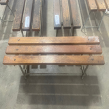 Retro Timber Benches with Steel Legs