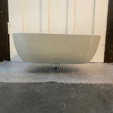 Beige Textured and White Counter Top Basin