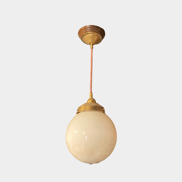 Brass Sphere Pendant Light