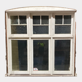 3 Panel Solid Timber Casement Window With Privacy Glass