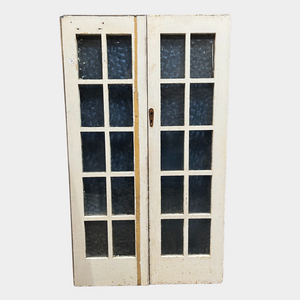 Cathedral Glass Panel French Doors 1215x2080x40